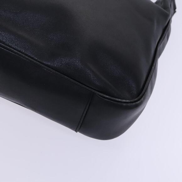 GUCCI Bamboo Hand Bag Leather Black Gold 001 001 - Picture 10 of 16